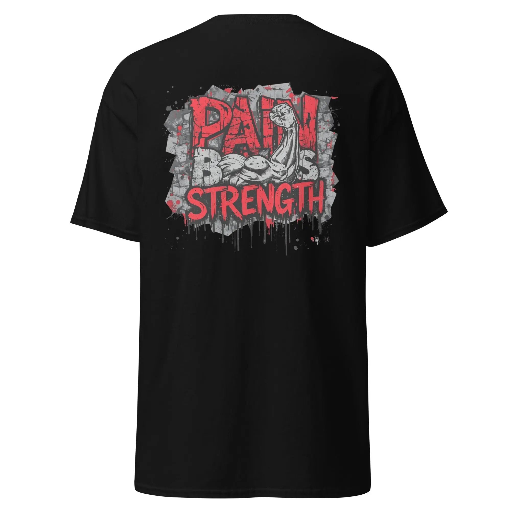 Pain Builds Strength Streetwear T-Shirt – Graffiti Motivation Tee for Men & Women | WLDRA Urban Hustle Apparel WLDRA